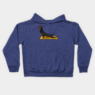 Wiener Dog Yoga Lover Pet Kids Hoodie